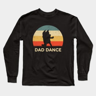 Retro Sunset Dad Bluey Dance Long Sleeve T-Shirt